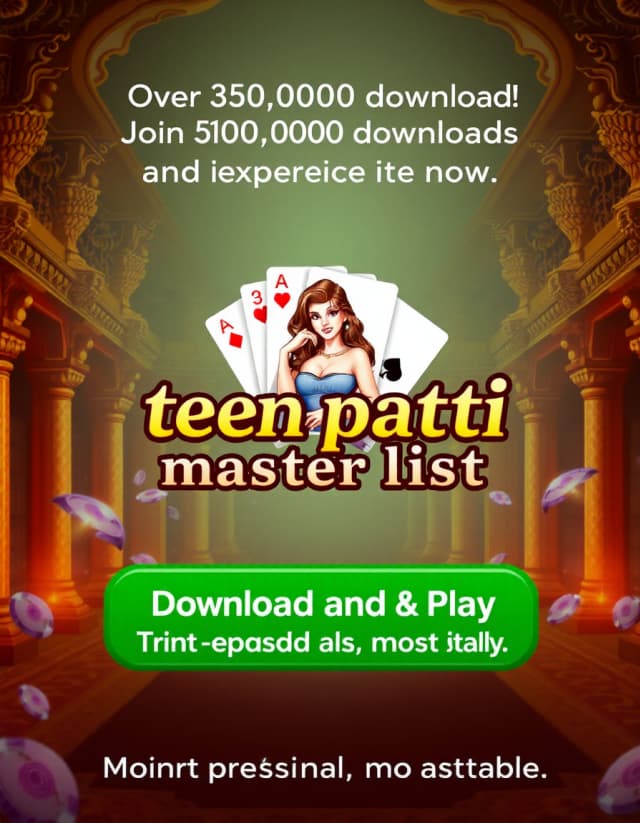 Teen Patti Master Login Banner